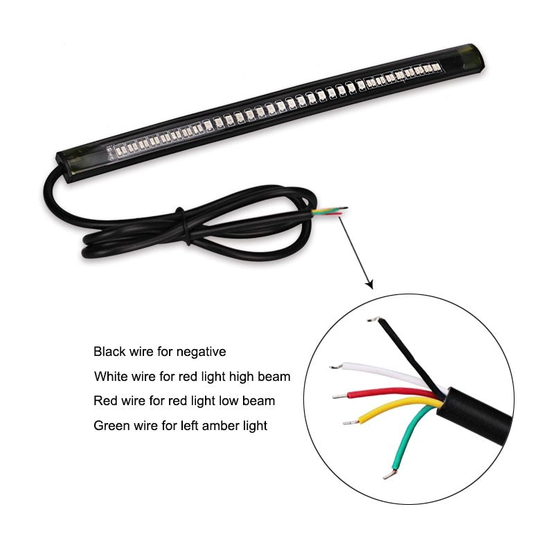 Universal Flexible LED Strip Tail Brake Turn Signal Light