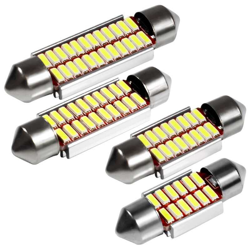 Festoon 31mm 36mm 39mm 42mm LED Bulb C5W C10W Super Bright 4014 SMD Canbus Error Free Auto Interior Doom Lamp Car Styling Light