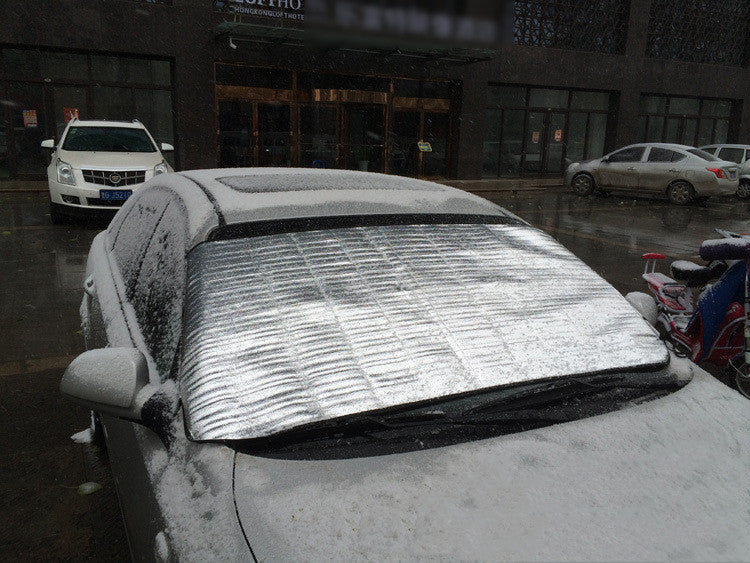150 X 70cm Car Sunshade Front Windshield Snow Frost Sunscreen Insulation Front And Rear Sun Anti-Snow Block