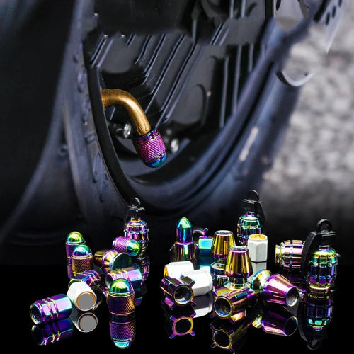 4PCS Colorful Valve Stem Caps