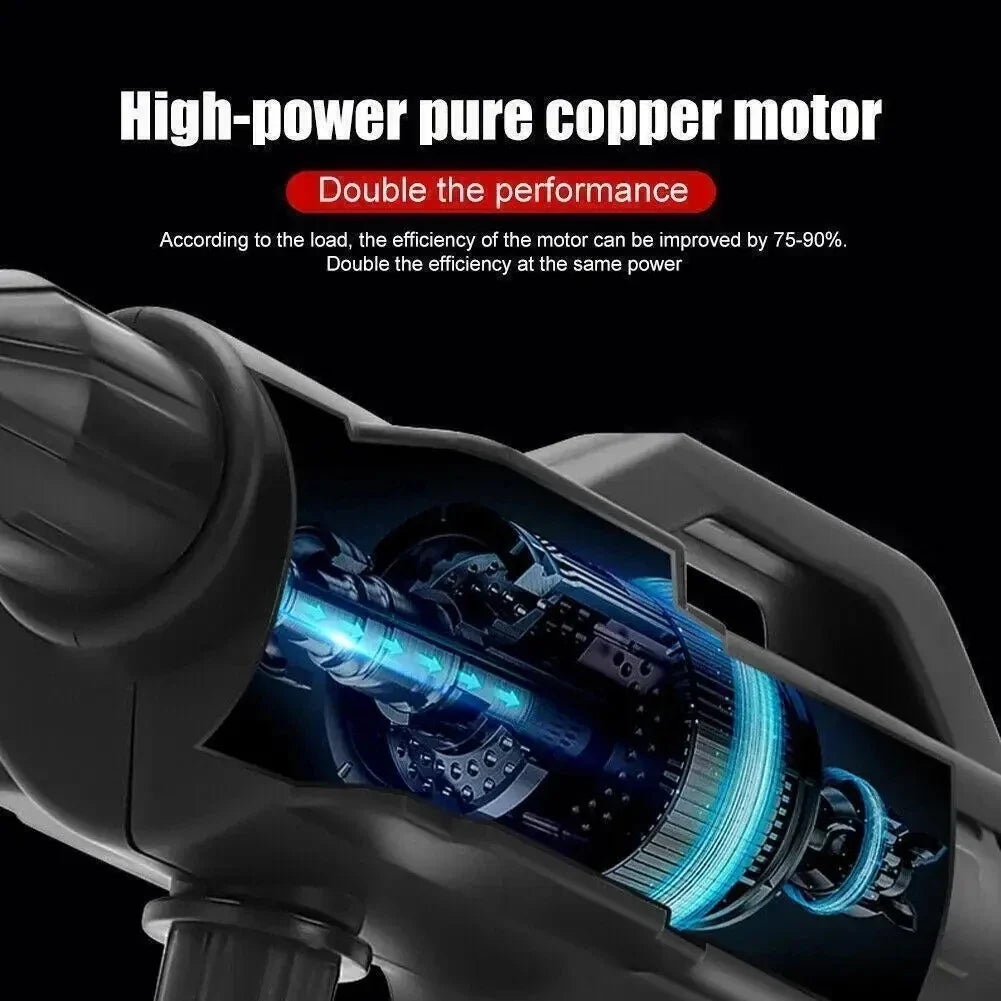 60BAR Cordless High Pressure Car Washer Spray Water Gun Wireless High Pressure Car Wash Water Gun Washer Self Priming Sustain