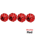 AUTCOAT Aluminum Tire Valve Caps | Dice Wheel Stem Dust Cover for Car Truck Motorcycle Bike